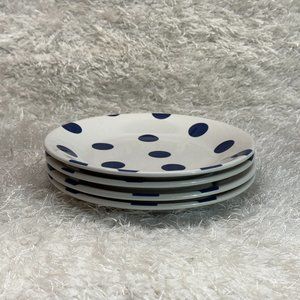 Kate Spade New York Deco Dot Cobalt Salad Plates Set of 4